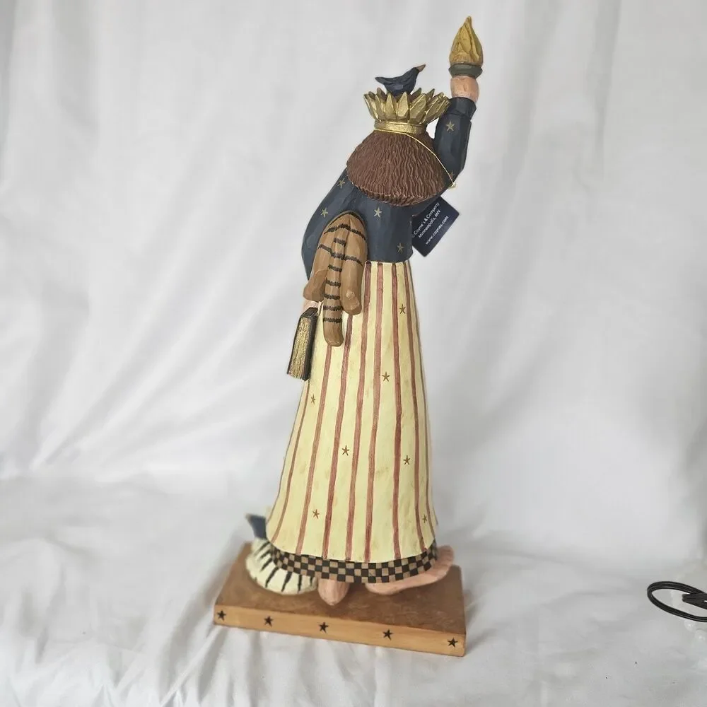 WilliRaye Miss Liberty WW1308 Statue & Cats Patriotic USA Torch Vintage 17